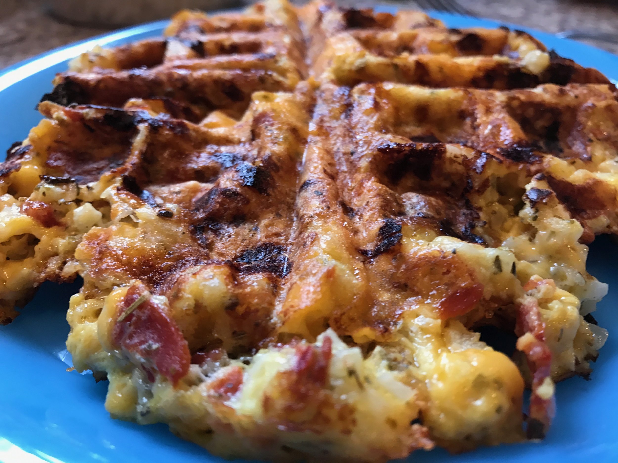 Pizza Waffle for dinner