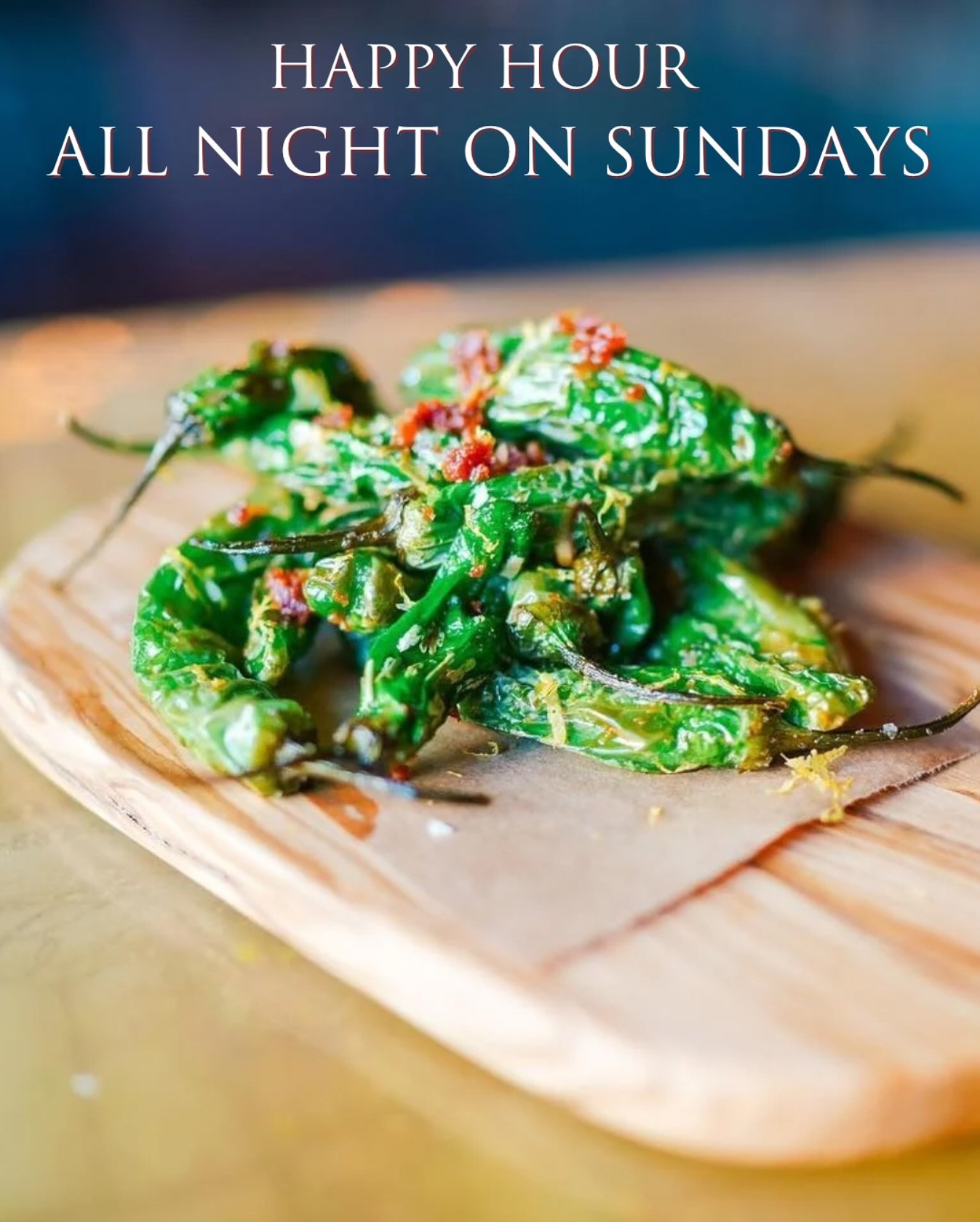 🎉 Sunday plans = sorted! 🎉 

The 9th Door just made your weekend even better&mdash;Happy Hour ALL NIGHT every Sunday in our bar area! Enjoy small bites at small prices and sip on discounted drinks like our refreshing Seasonal Sangria, House Wine, a