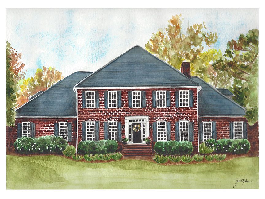 Custom House Watercolor