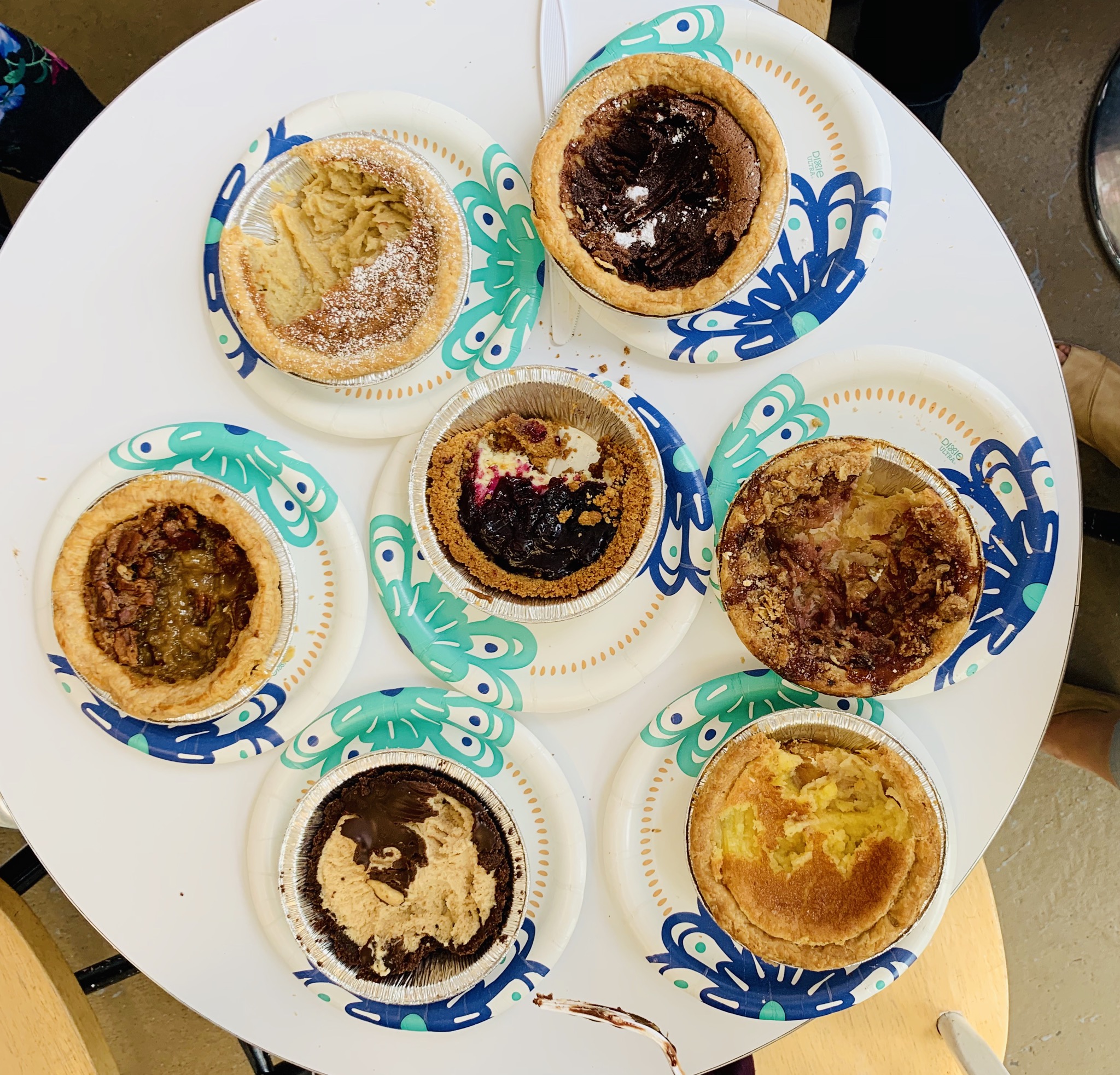 The last time we visited Crave Pie there were five of us but we couldn’t decide so we bought seven pies and could have easily tried more!