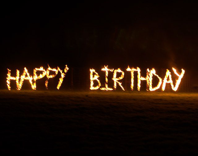 Happy Birthday Fire Message