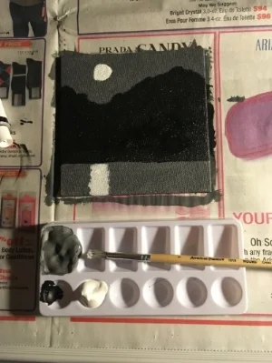 #100DayProject Day 1 Painting "Moonrise"