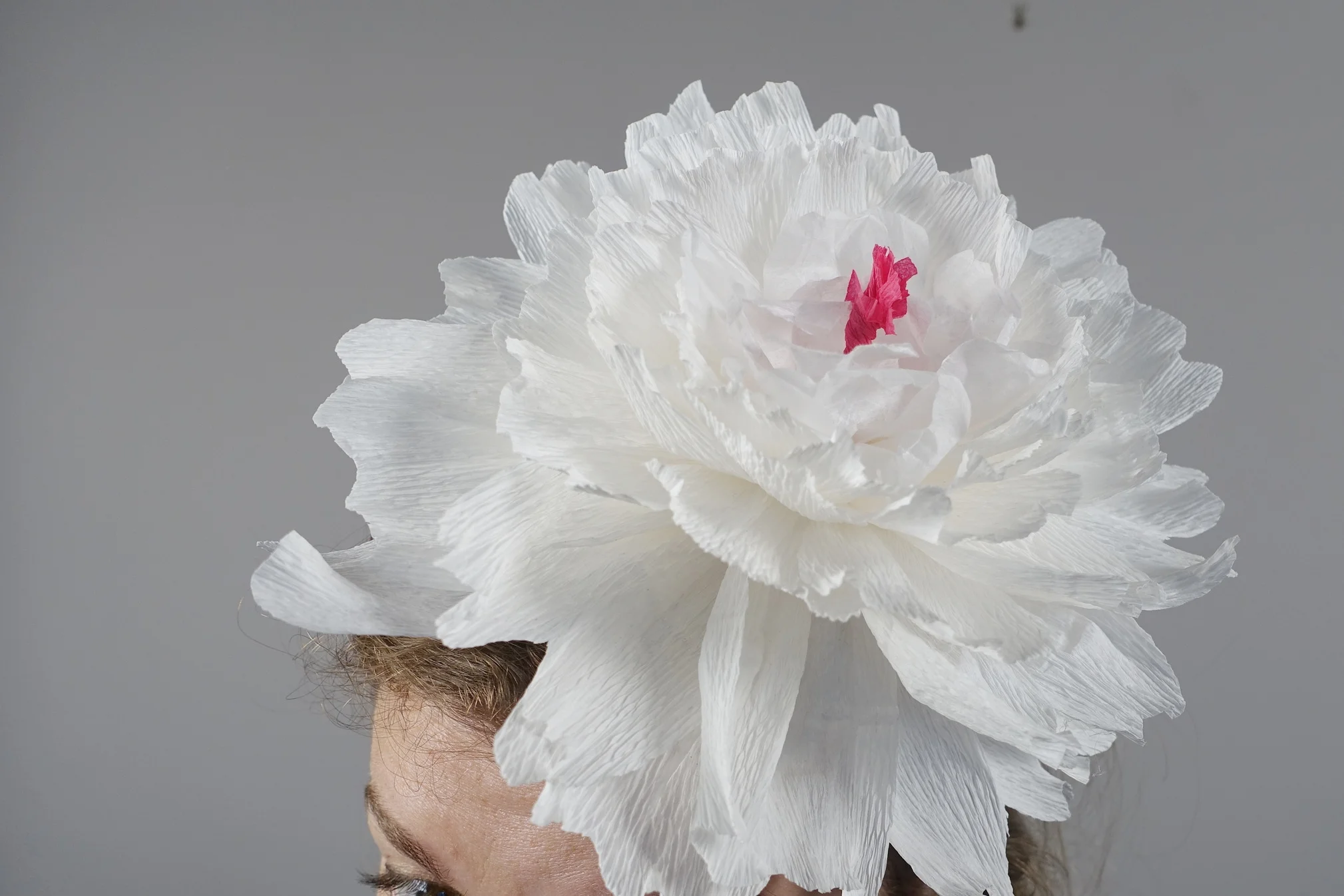 Paper Peony Headband Fascinator