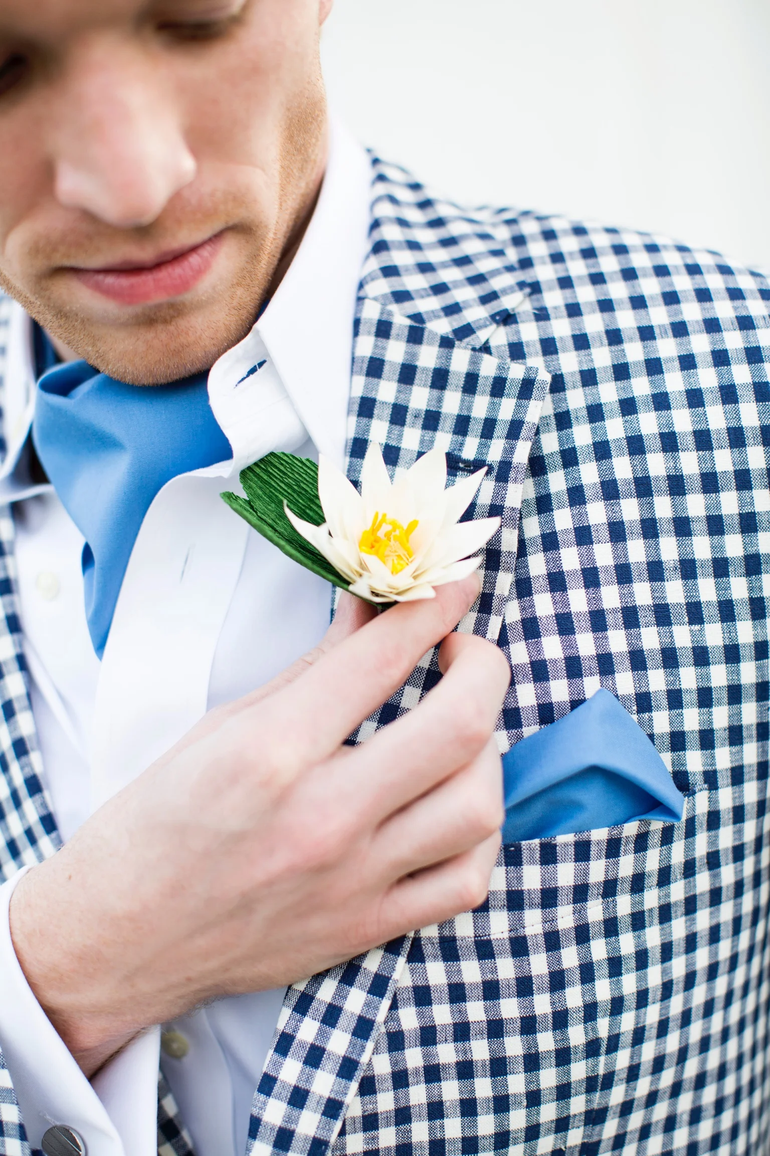 Water Lily Boutonniere