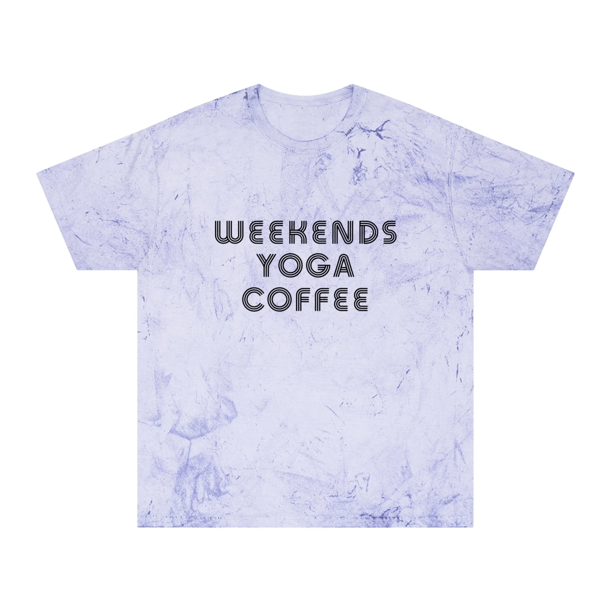 weekends yoga coffee t shirt