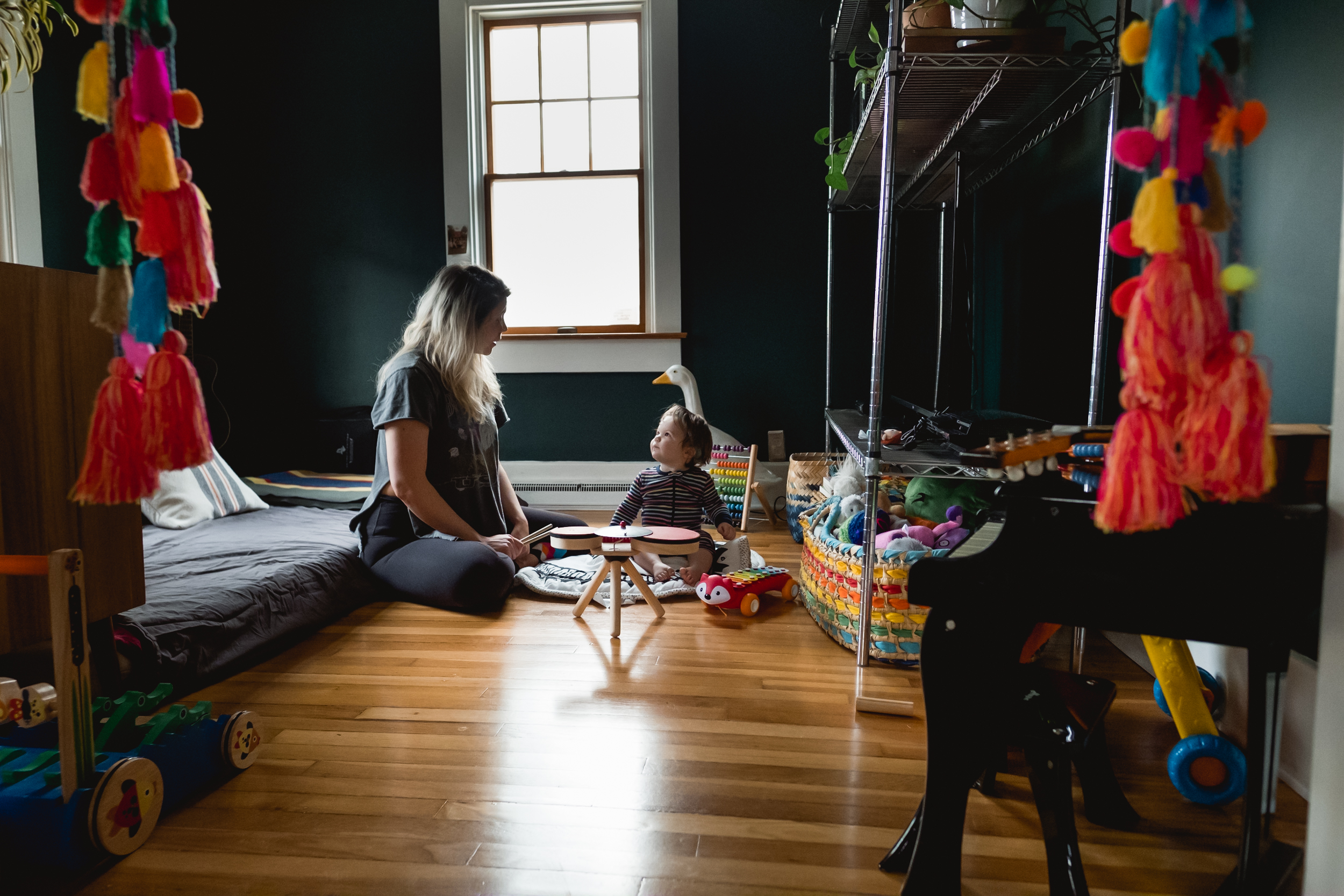 Mama and baby together. Royal Oak Family Photographer. Detroit Family Photographer.