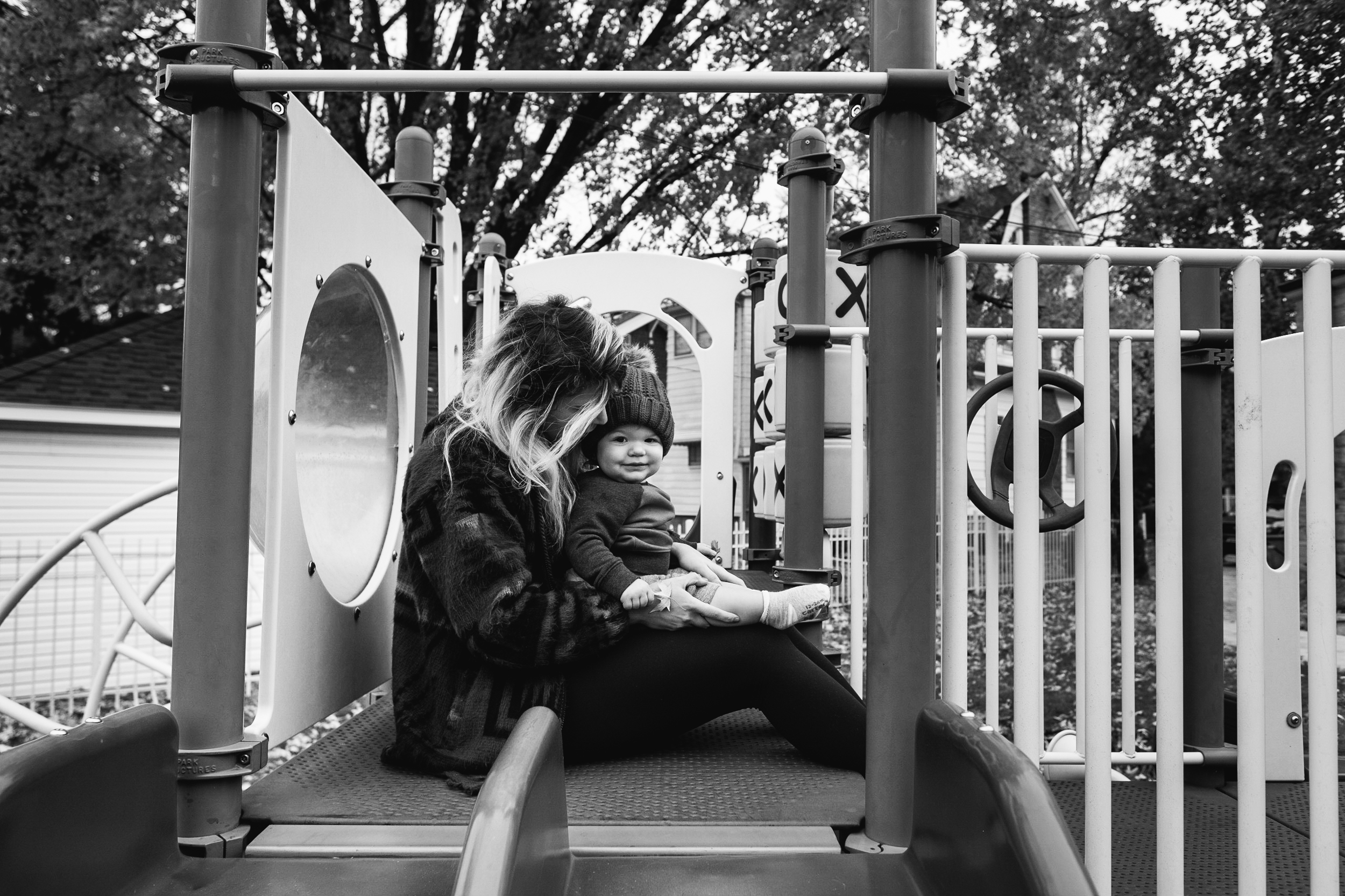 Playing at the park. Royal Oak Family Photographer. Detroit Family Photographer.