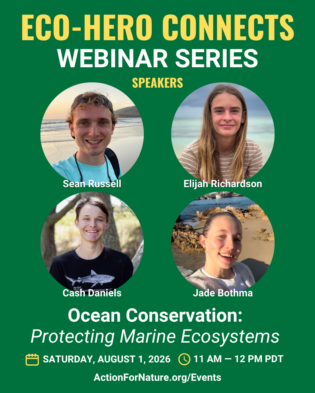 Eco-Hero Connects Webinar – Ocean Conservation: Protecting Marine Ecosystems