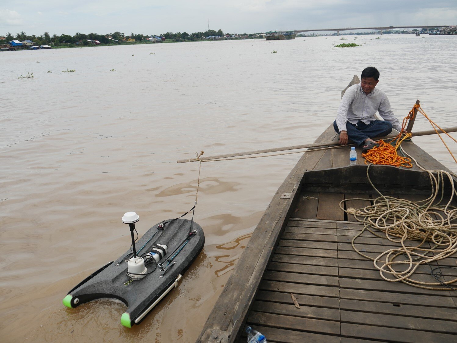 ADCP measurement over the Mekong