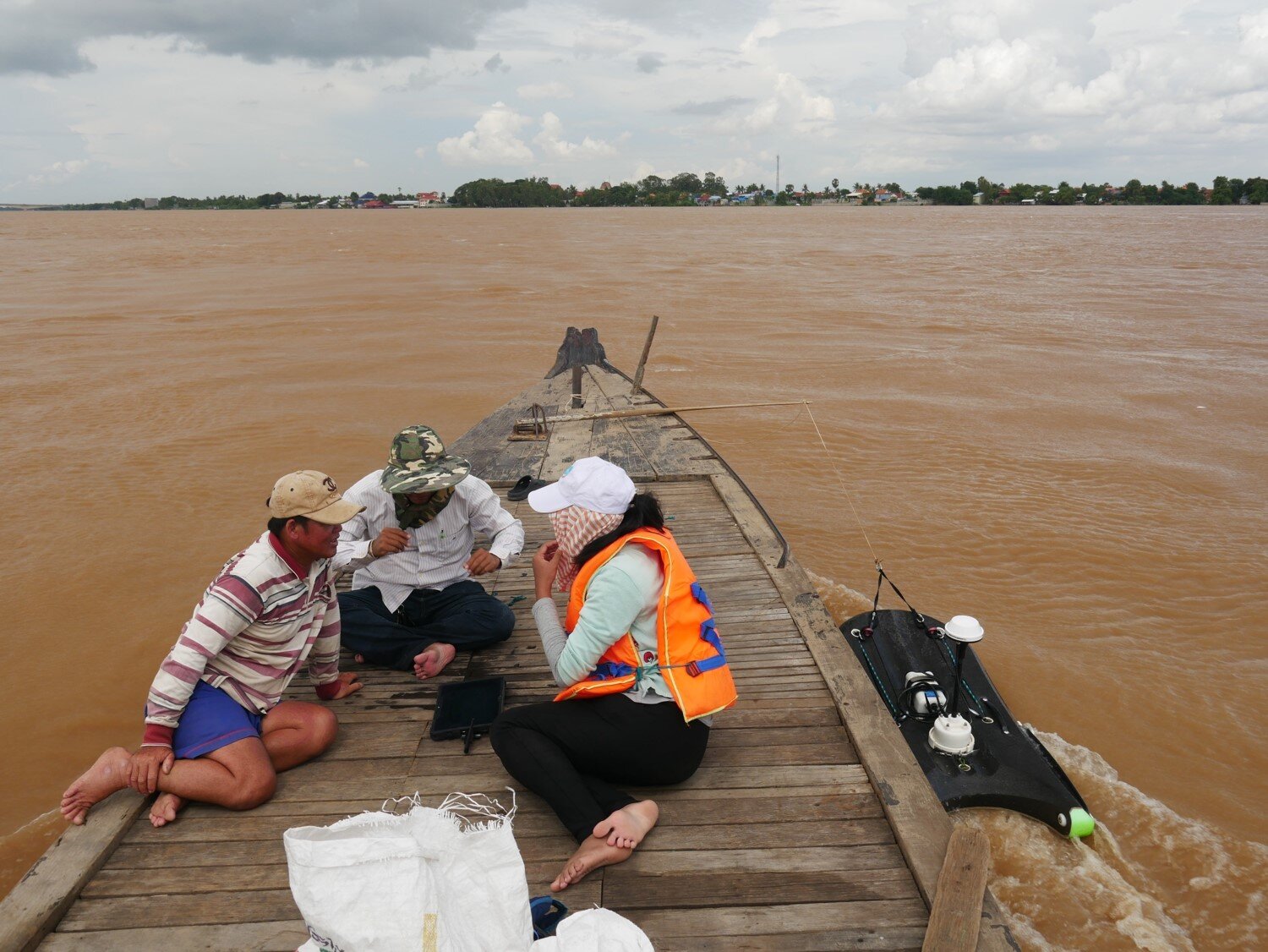 Discussing ADCP measurements with the fisherman