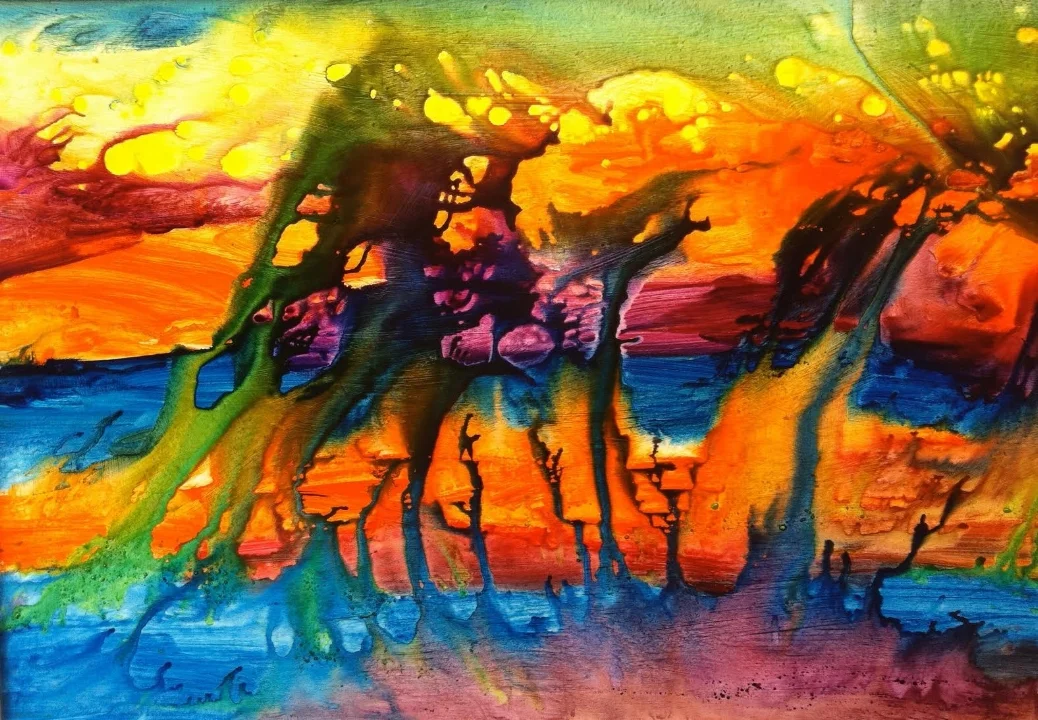 Intermingle | Acrylic | 48 x 96