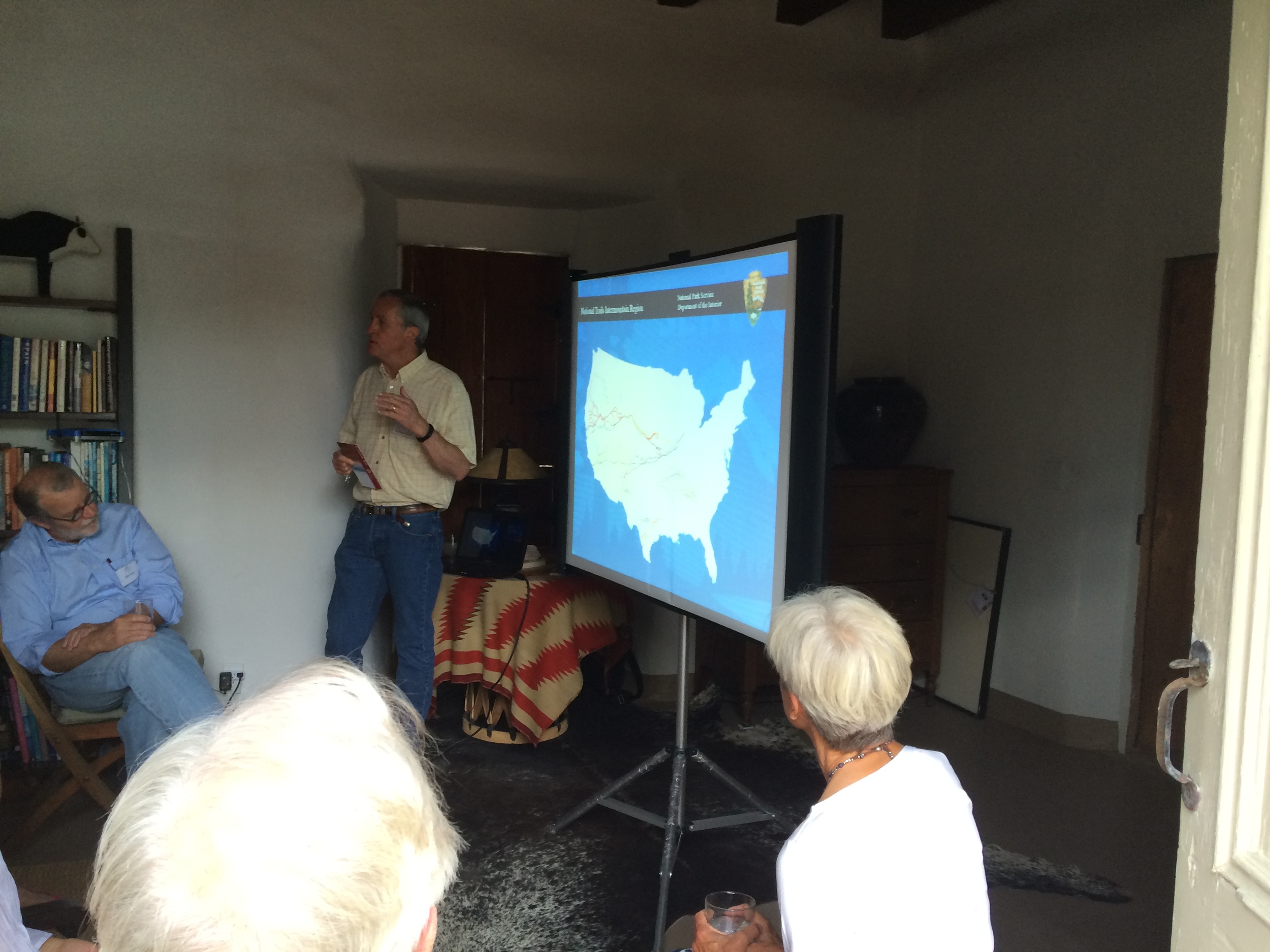 Michael Taylor speaking about El Camino Real de Tierra Adentro, Stewards Event, The Vigil House, July 2016