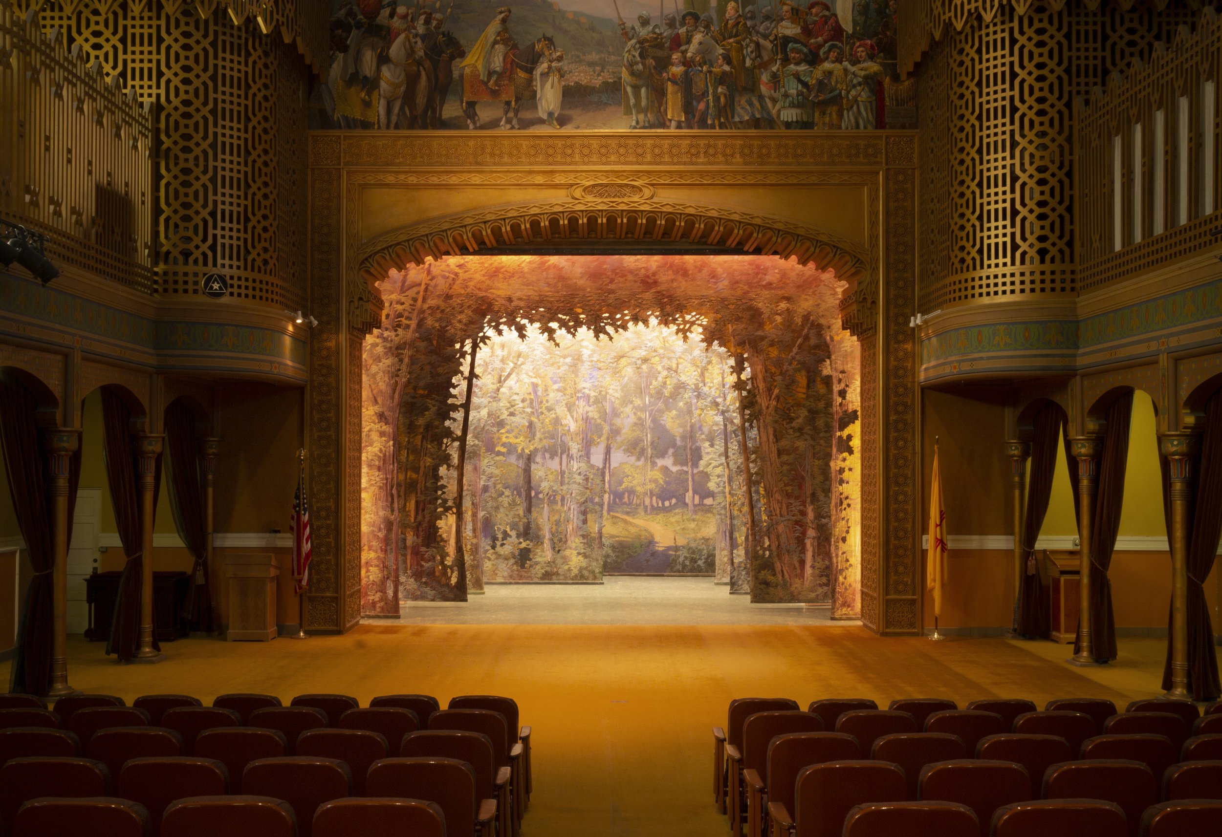 Scottish Rite Temple Stage by Simone Frances
