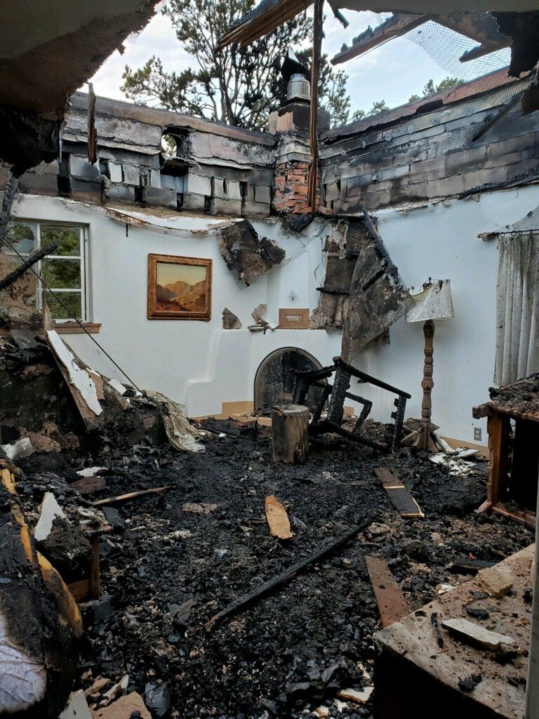 Slide #4, Guest house fire, facing northeast, 2020 .jpg