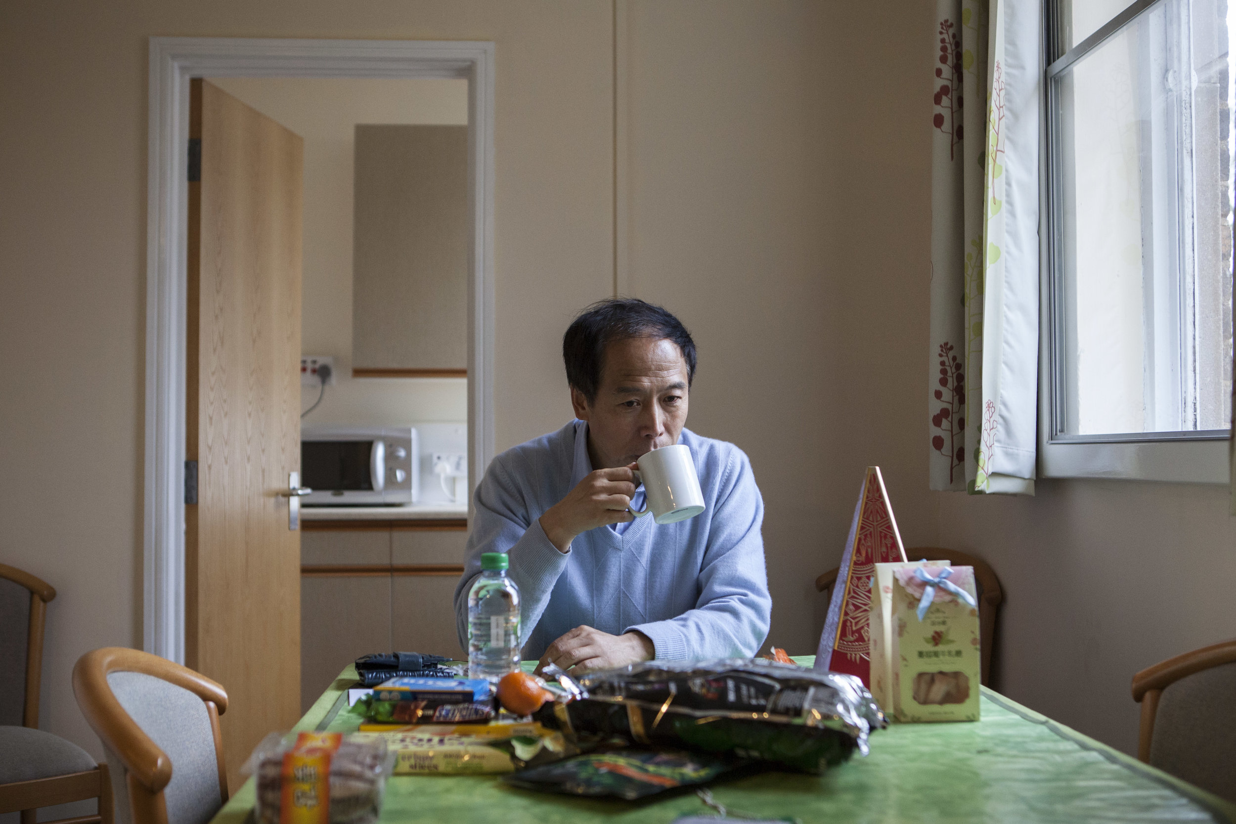  Breakfast at the Woodbrooke Quaker Study Centre where Dr. Ding and his wife are staying in order to visit friends in Birmingham over the festive period. They moved back to China in 2012 for work, but still consider Birmingham their home. 