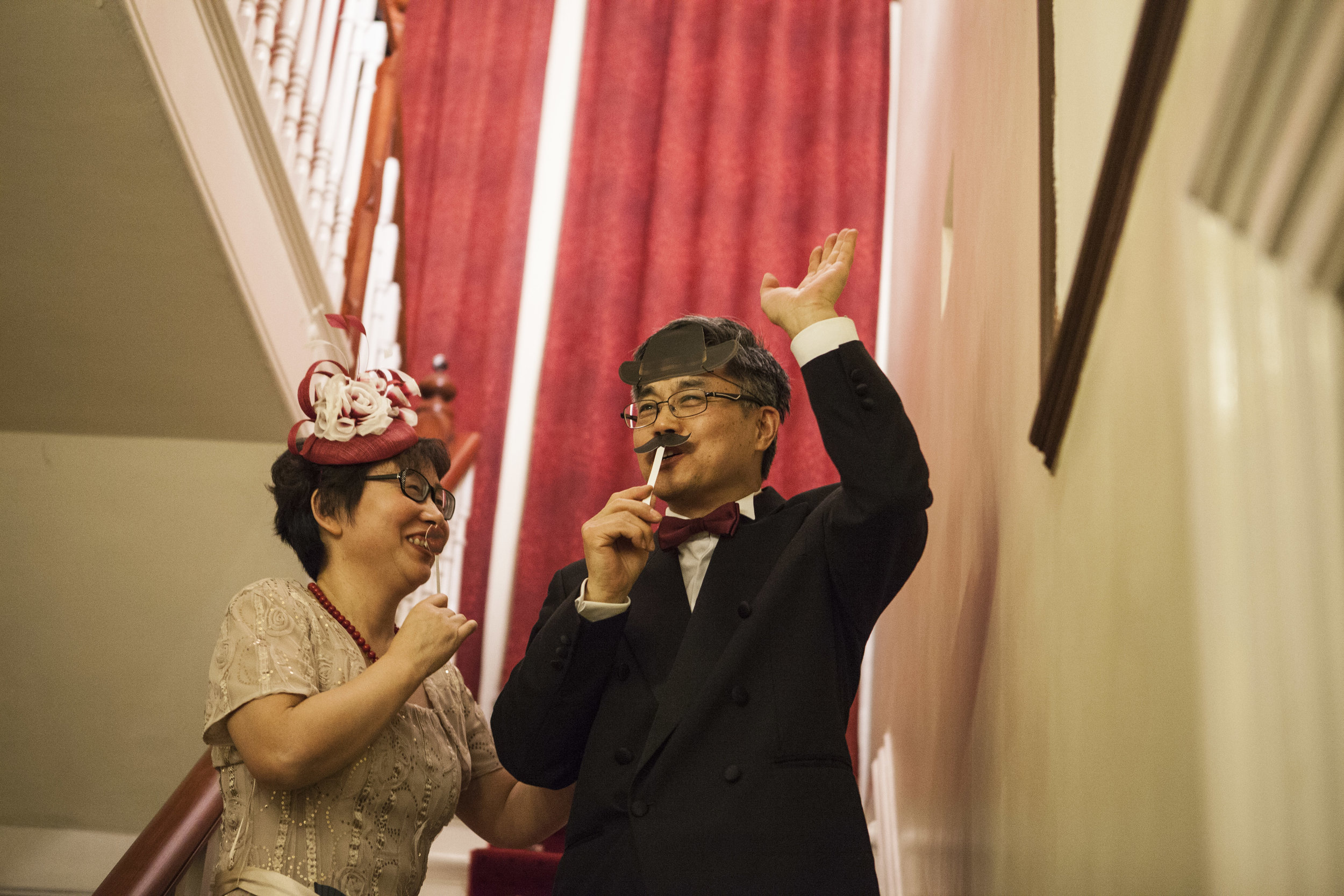  An engineer couple take their turn in the fancy dress procession.&nbsp; 