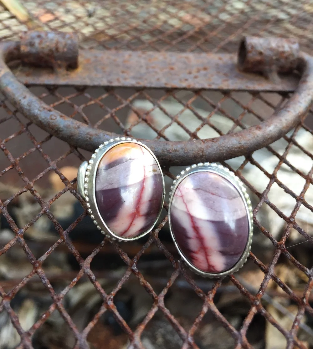 mookite jasper cufflinks
