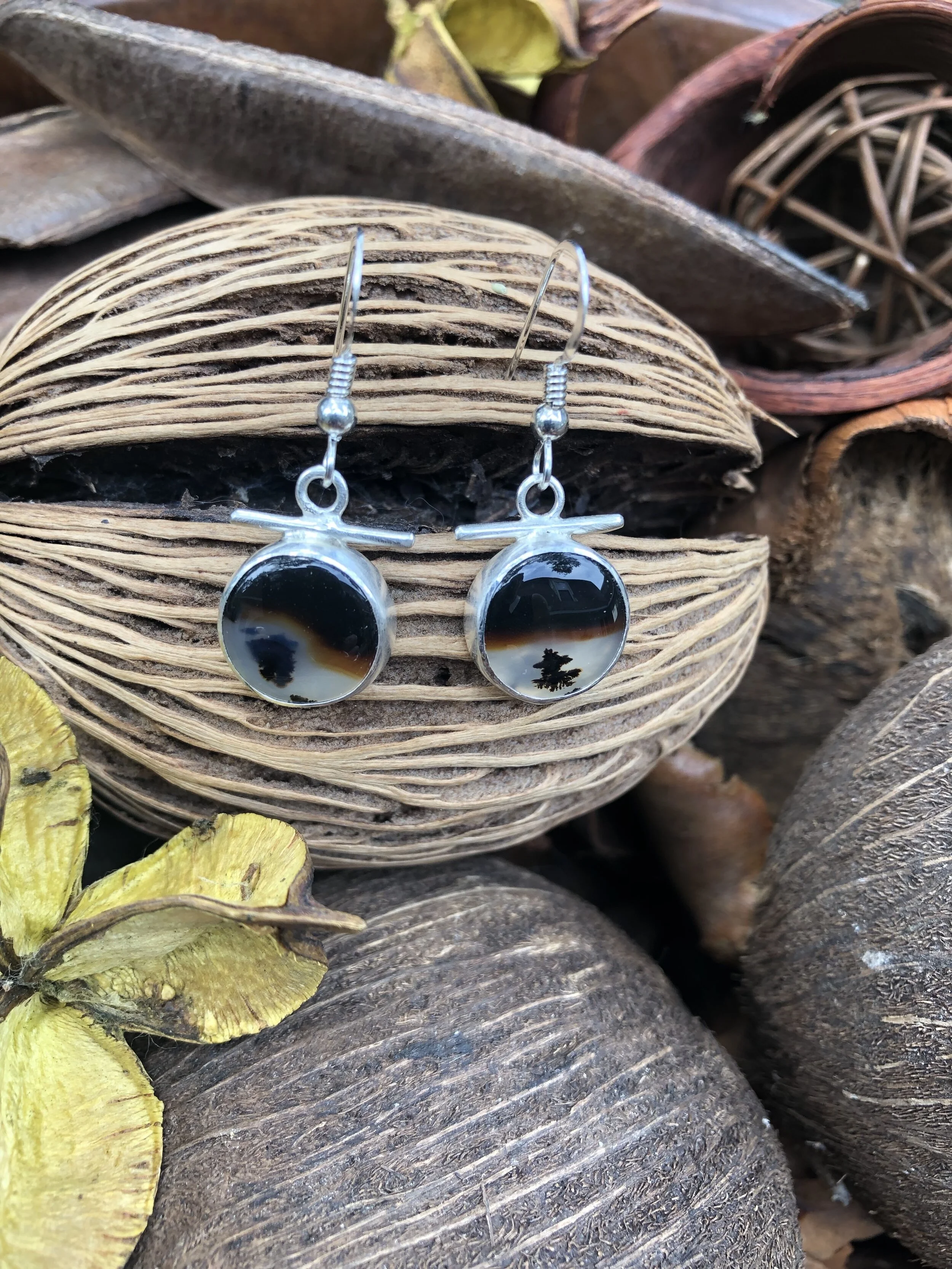 montana agate earrings