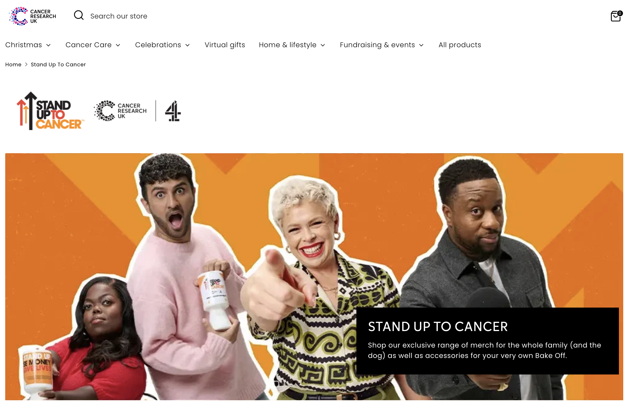 stand up to cancer fundraising image