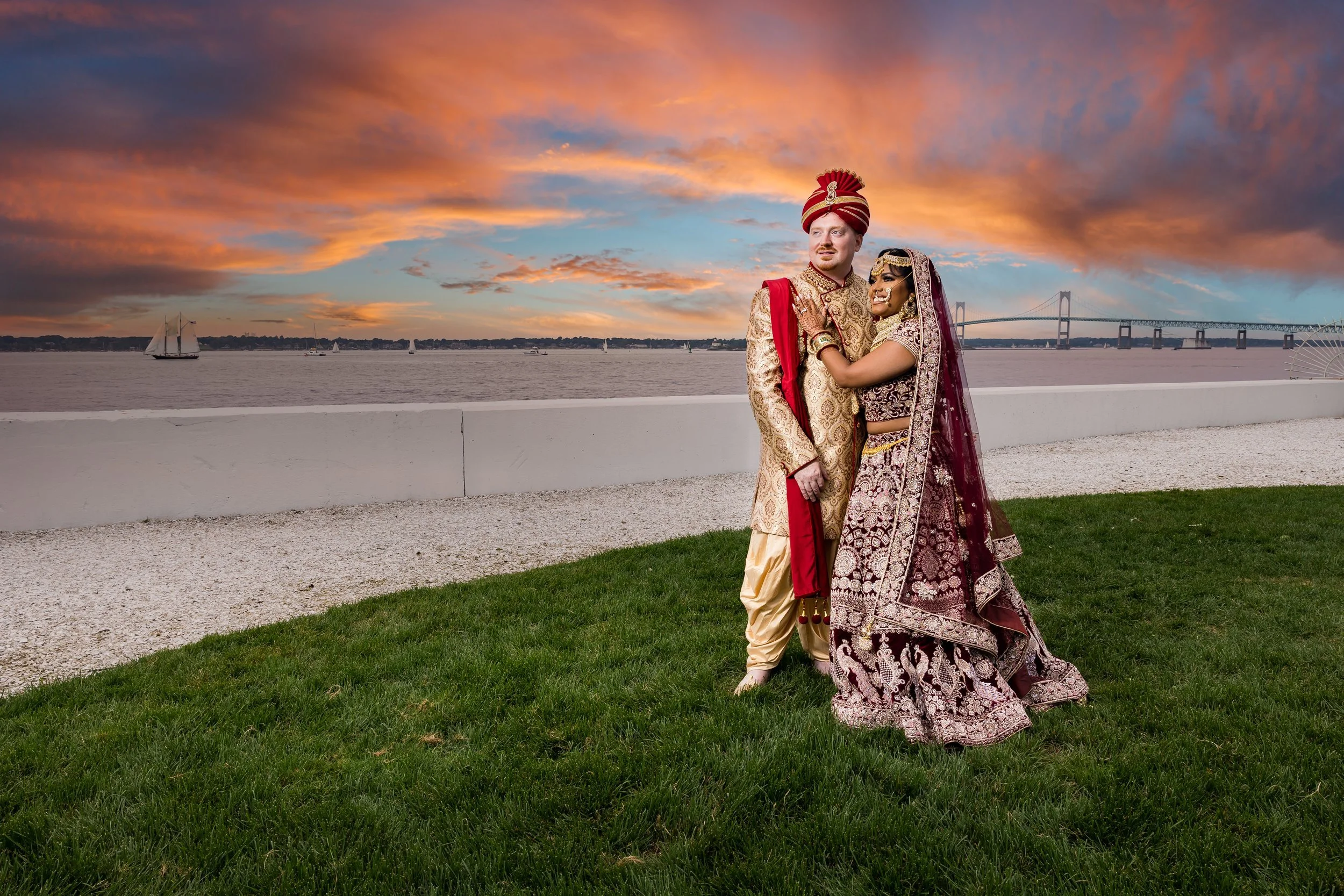 Belle Mer Wedding Film: Glass, Lawn and Narragansett Bay