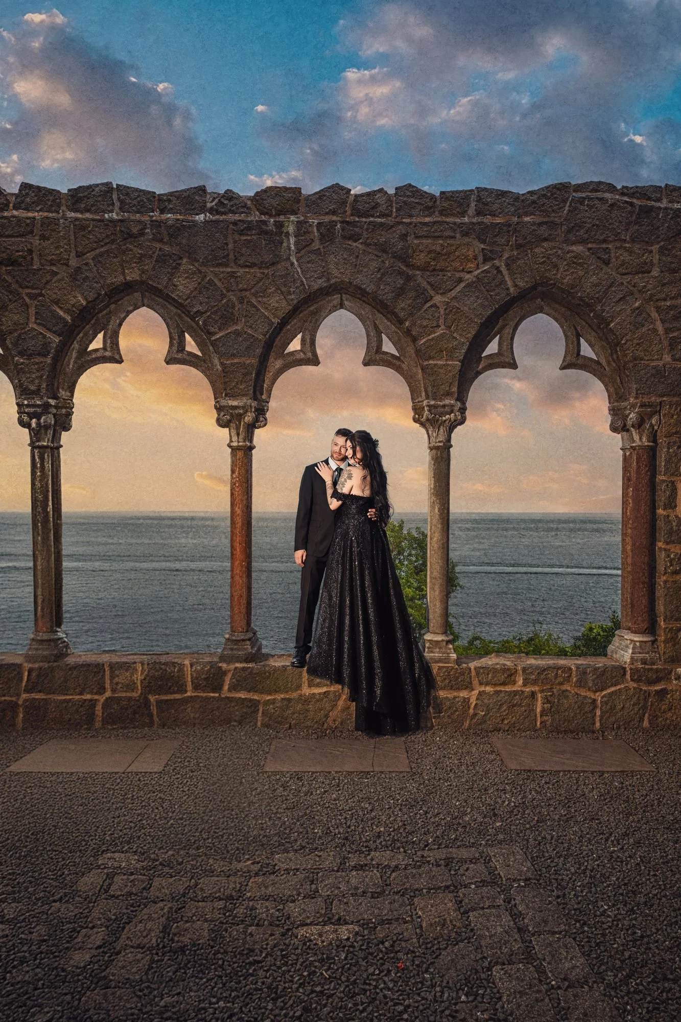 Hammond Castle wedding photo and video, Gloucester, MA