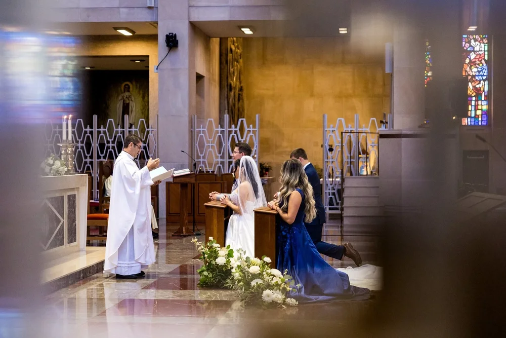 The Society Room of Hartford wedding photographer, Hartford, CT â€” stained-glass church ceremony before the Society Room reception