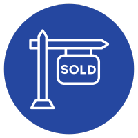 Sold sign icon