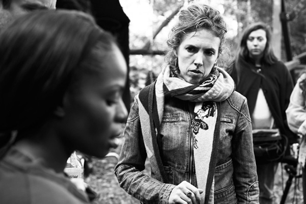 Sabrina McCormick working with actress Marsha Stephanie Blake during the production of A Good Egg.