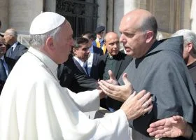  Rev. Michael Lorentsen with Pope Francis in Rome, Italy.