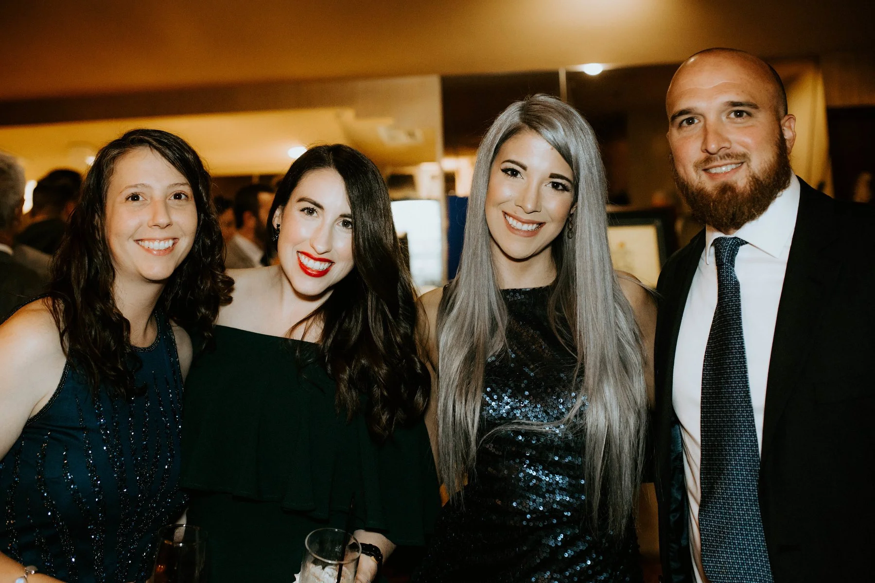 Guests enjoying cocktail hour at the Live Like Brent Gala