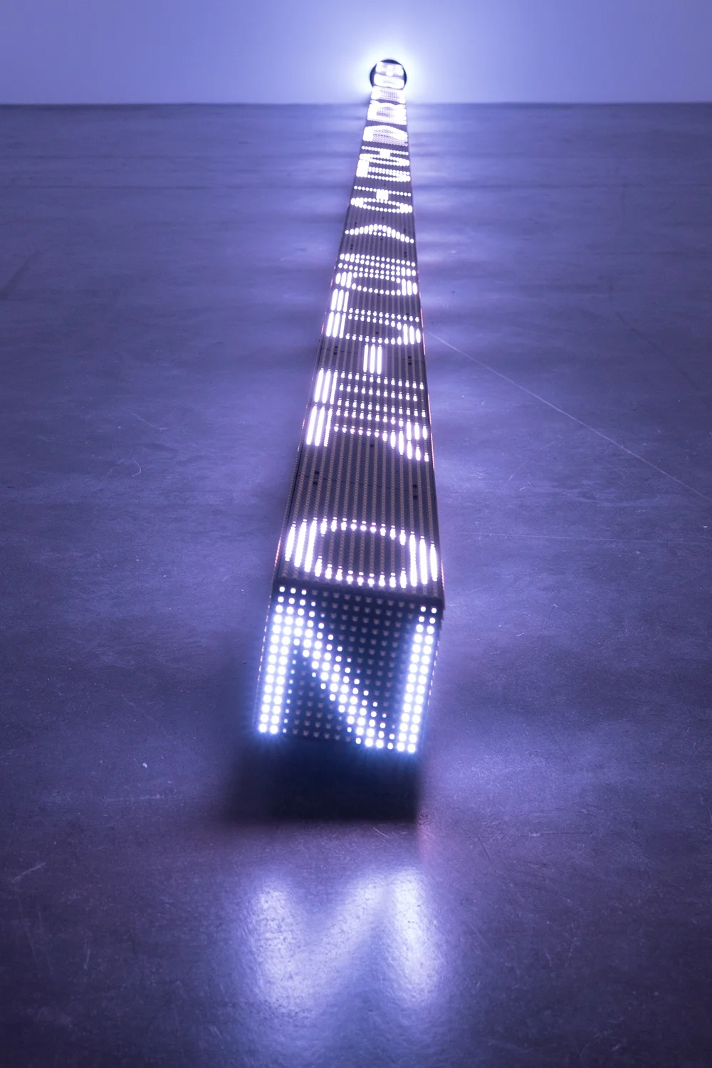 Jenny Holzer, Ram , 2016. © 2016 Jenny Holzer, member Artists Rights Society (ARS), NY Photo: Collin LaFleche. Courtesy of the artist.