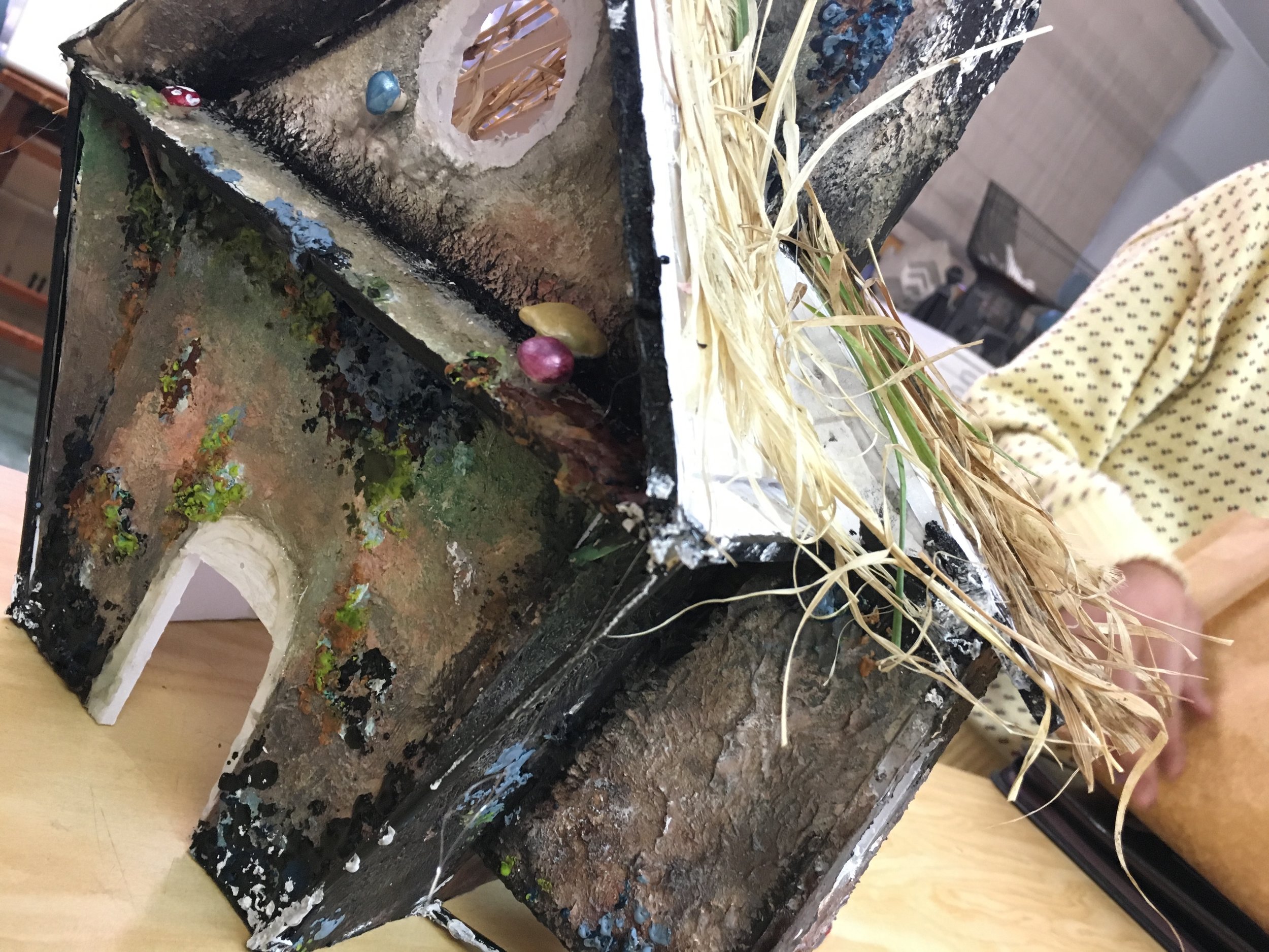 Baba Yaga's house in progress