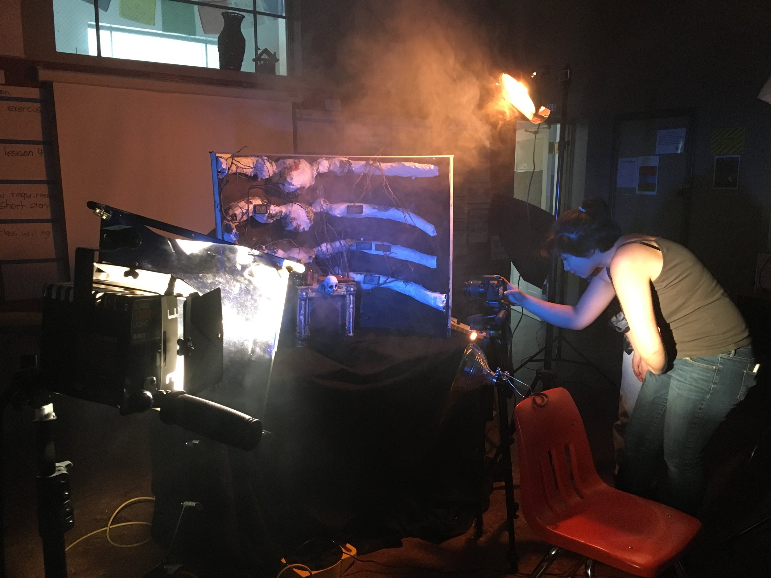 Ligaia Meyer shooting Baba Yaga's home