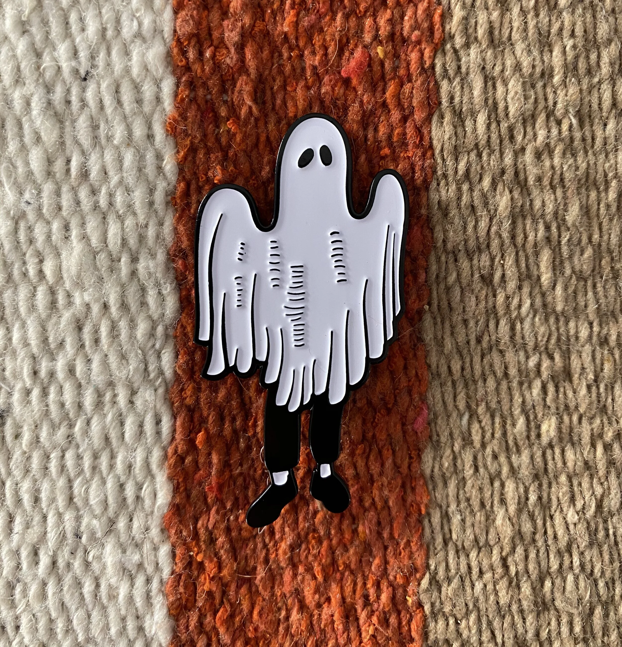 Sheet Ghost Enamel Pin