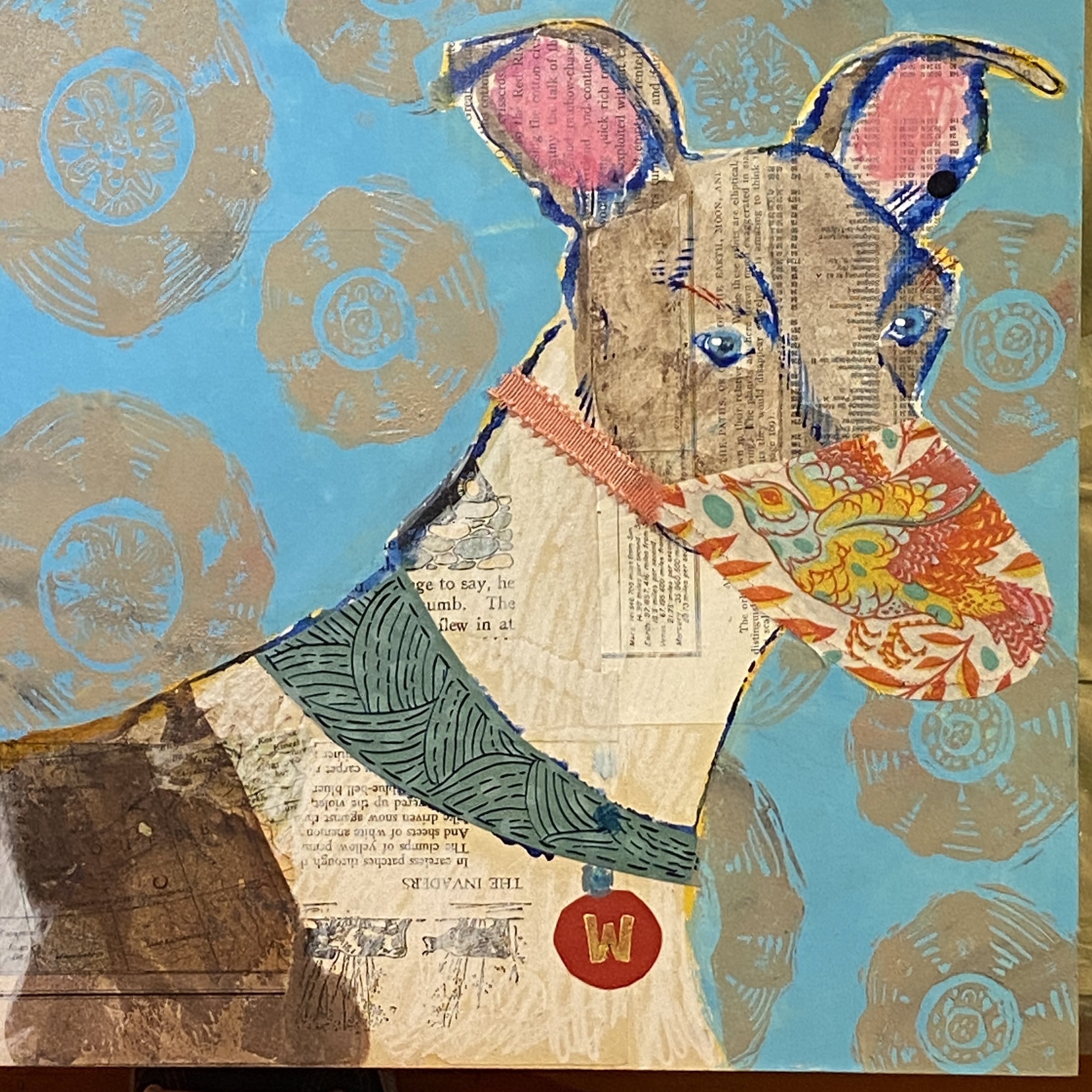 Wonderful Whippet in a Mask