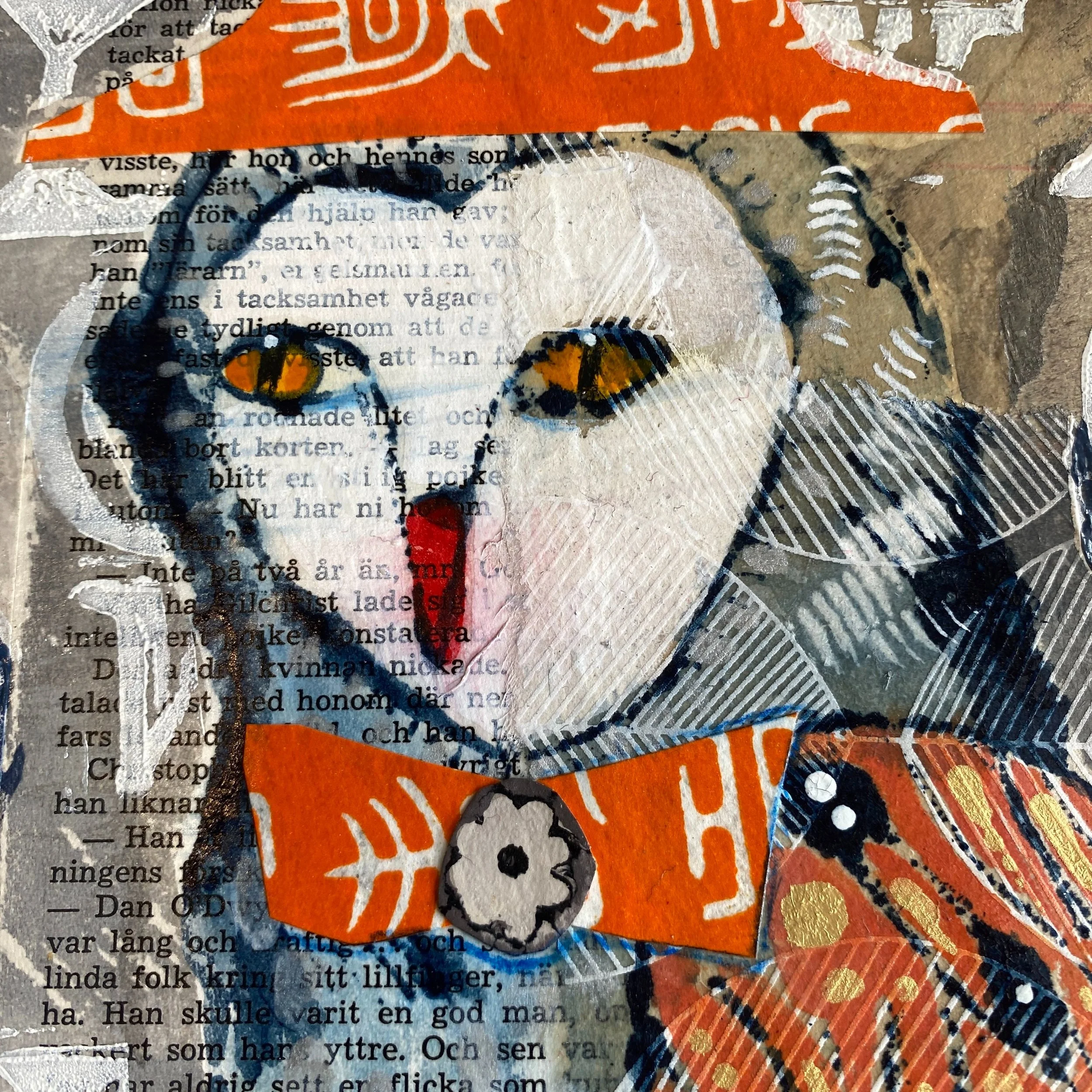Overly Optimistic Owl in Orange