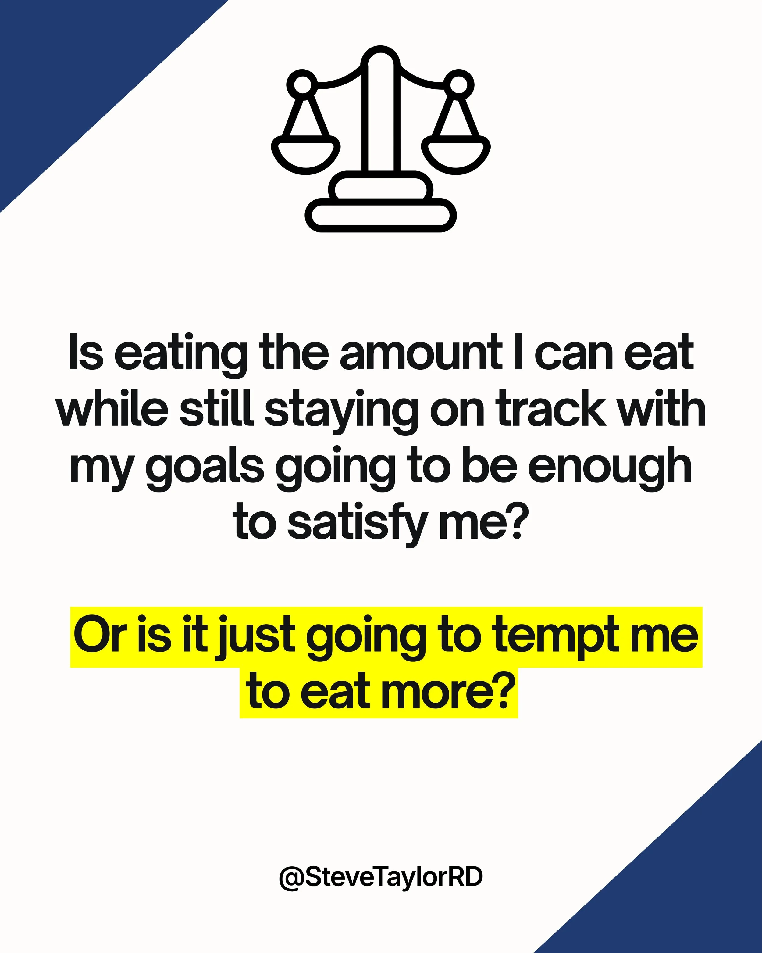 I heard this screening process from a client last week and think it&rsquo;s a great one. One of the nutrition philosophies I practice and teach is moderation. Moderation meaning, as long as someone doesn&rsquo;t have any food allergies or another con