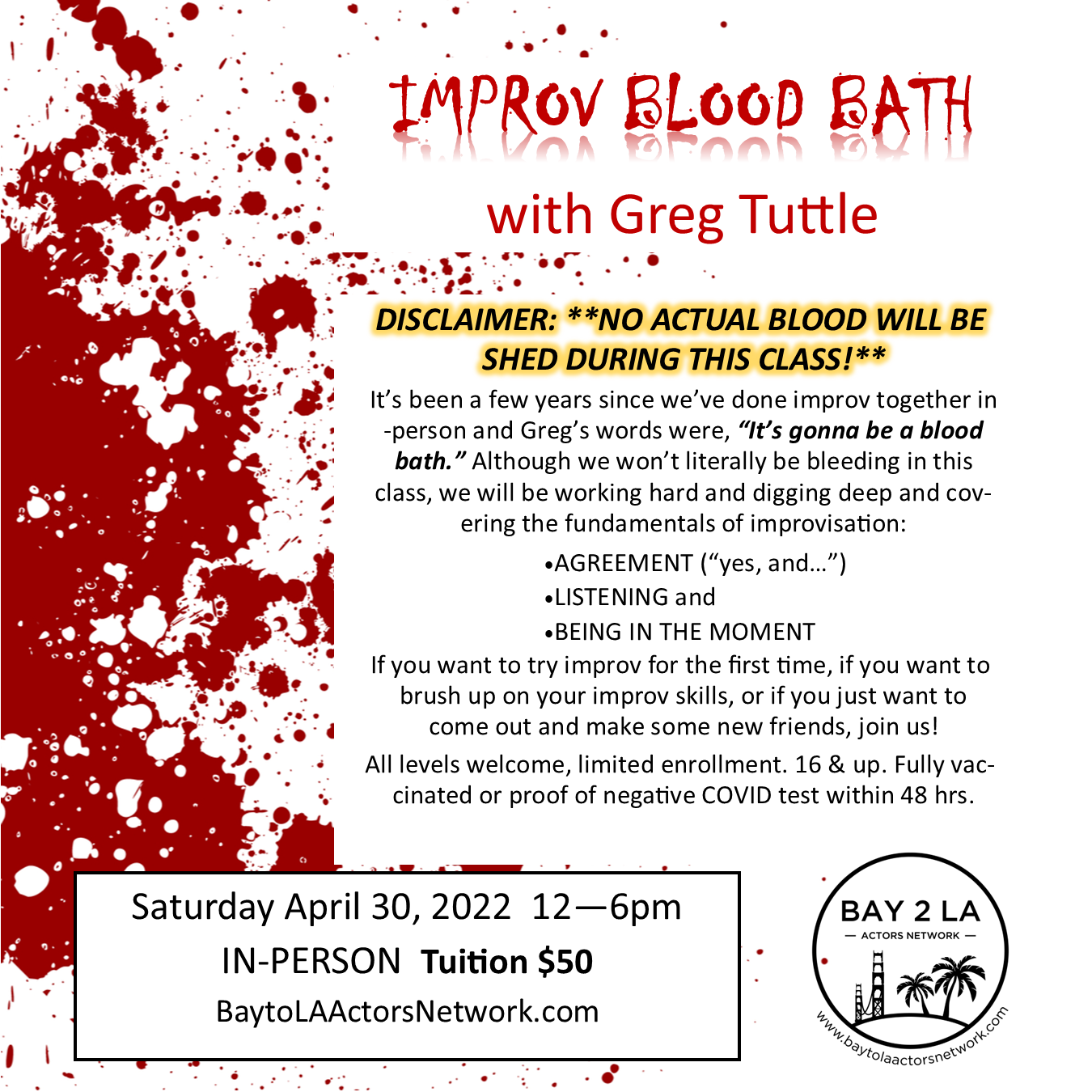 In-Person Improv with Greg Tuttle