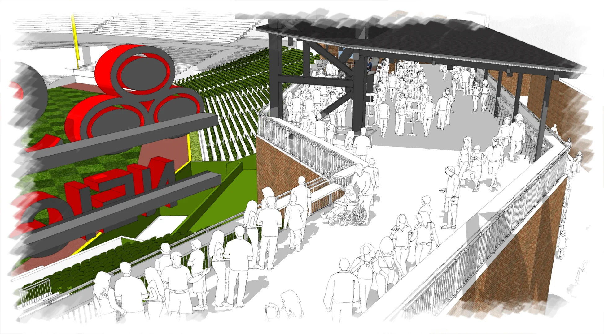 Batter's Eye Deck at SunTrust Park