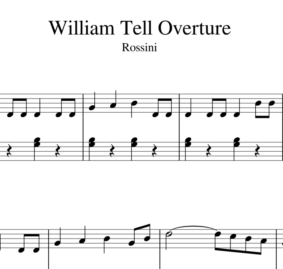 Rossini: William Tell L1 — VeronicaPiano88