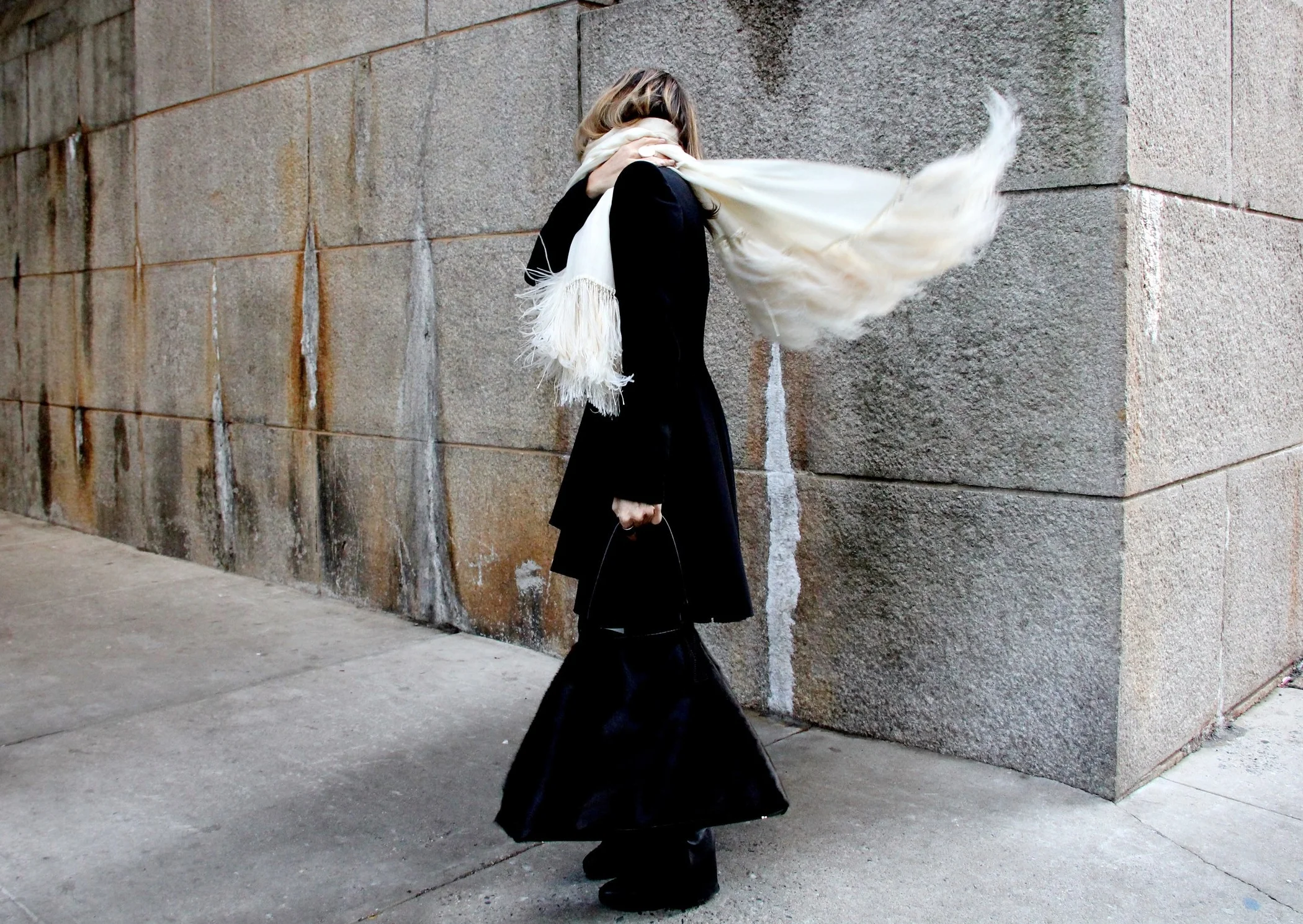 Weekender Black w me w scarf.jpeg