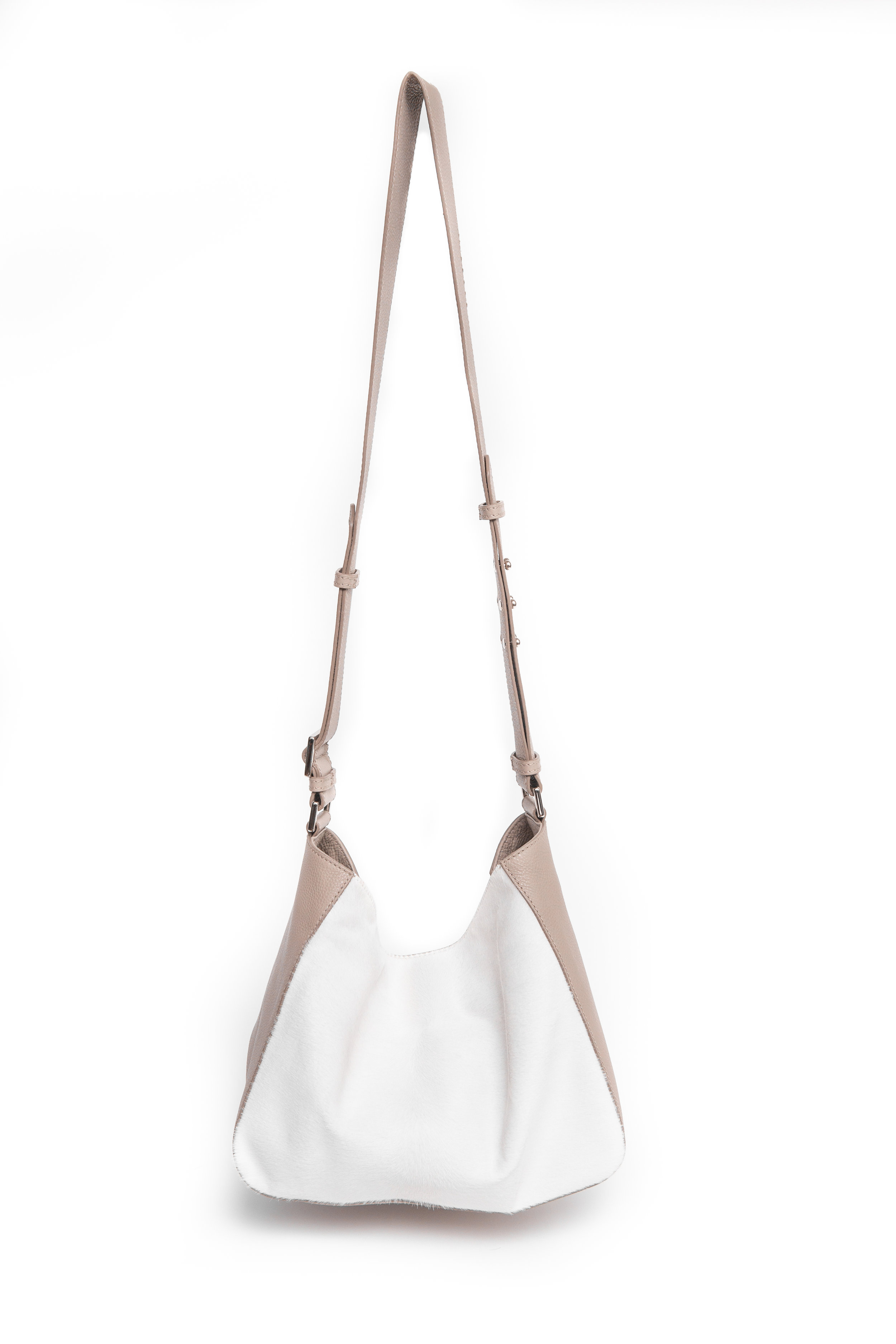 Mini CB Taupe w Ivory Pony Hanging.jpg