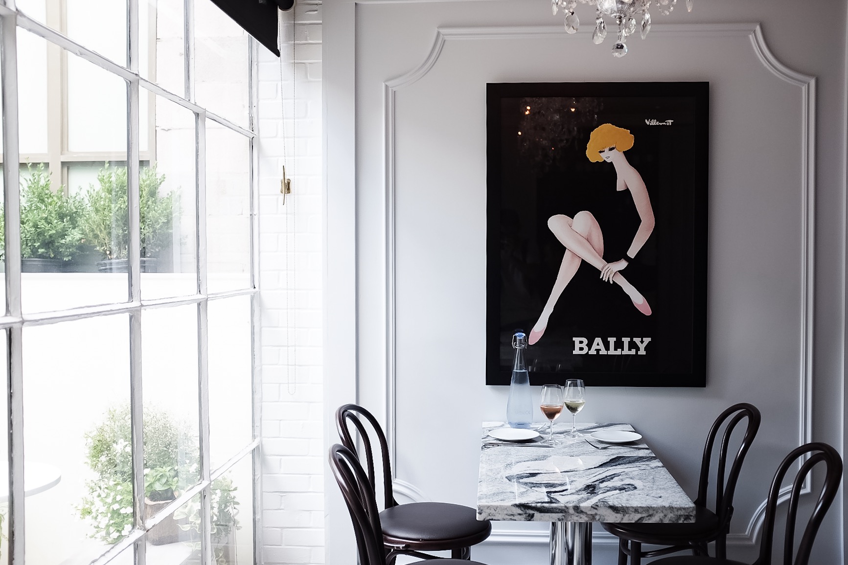 Elegant white interiors and gorgeous natural light make for beautiful photos at the restaurant.