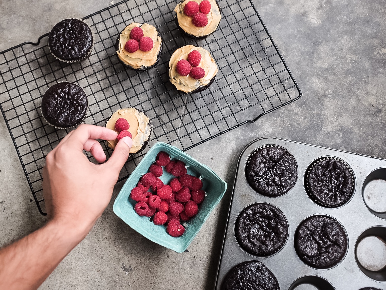 Fresh Ontario raspberries make for a great healthy topping option.