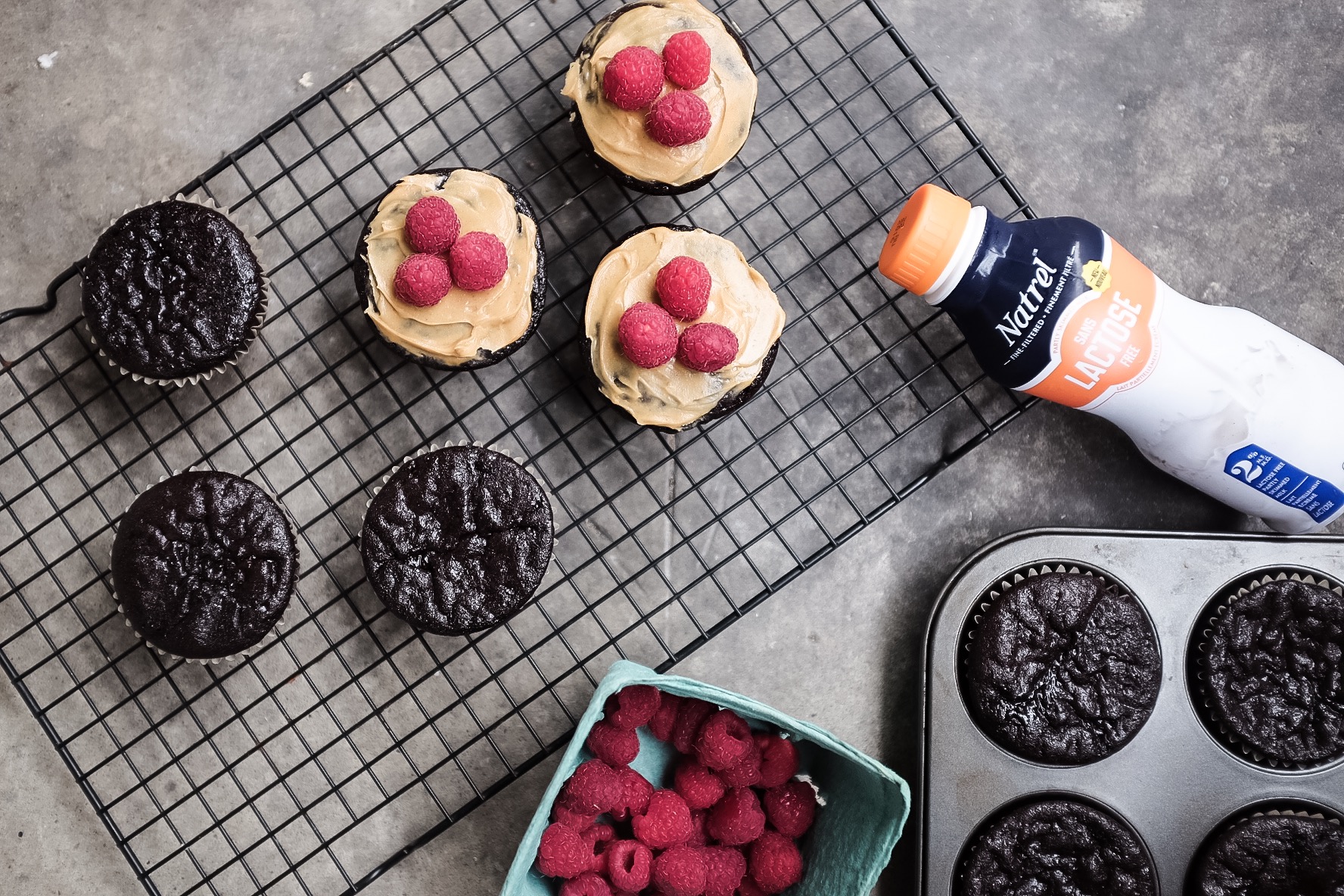 Made with Natrel's Lactose free option, those cupcake will make your lactose intolerant friends happy
