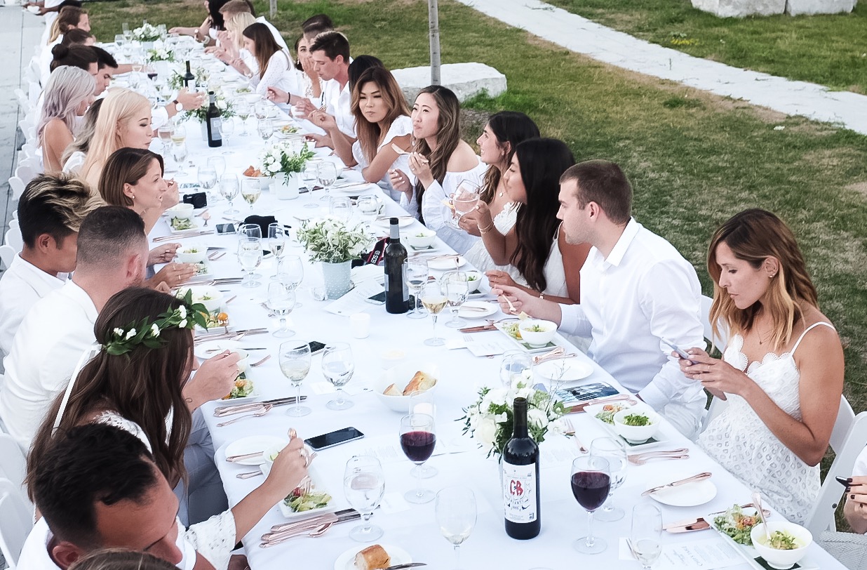 A fashion family that dines together, stays together.