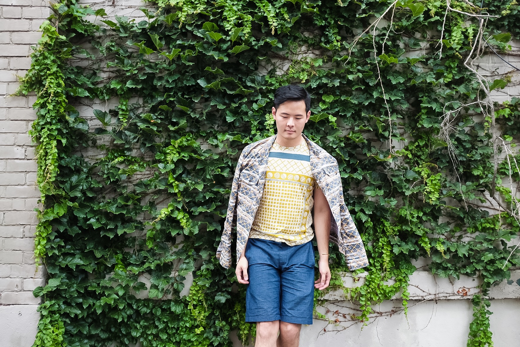 Throwing in some pattern in the outfit mix.
