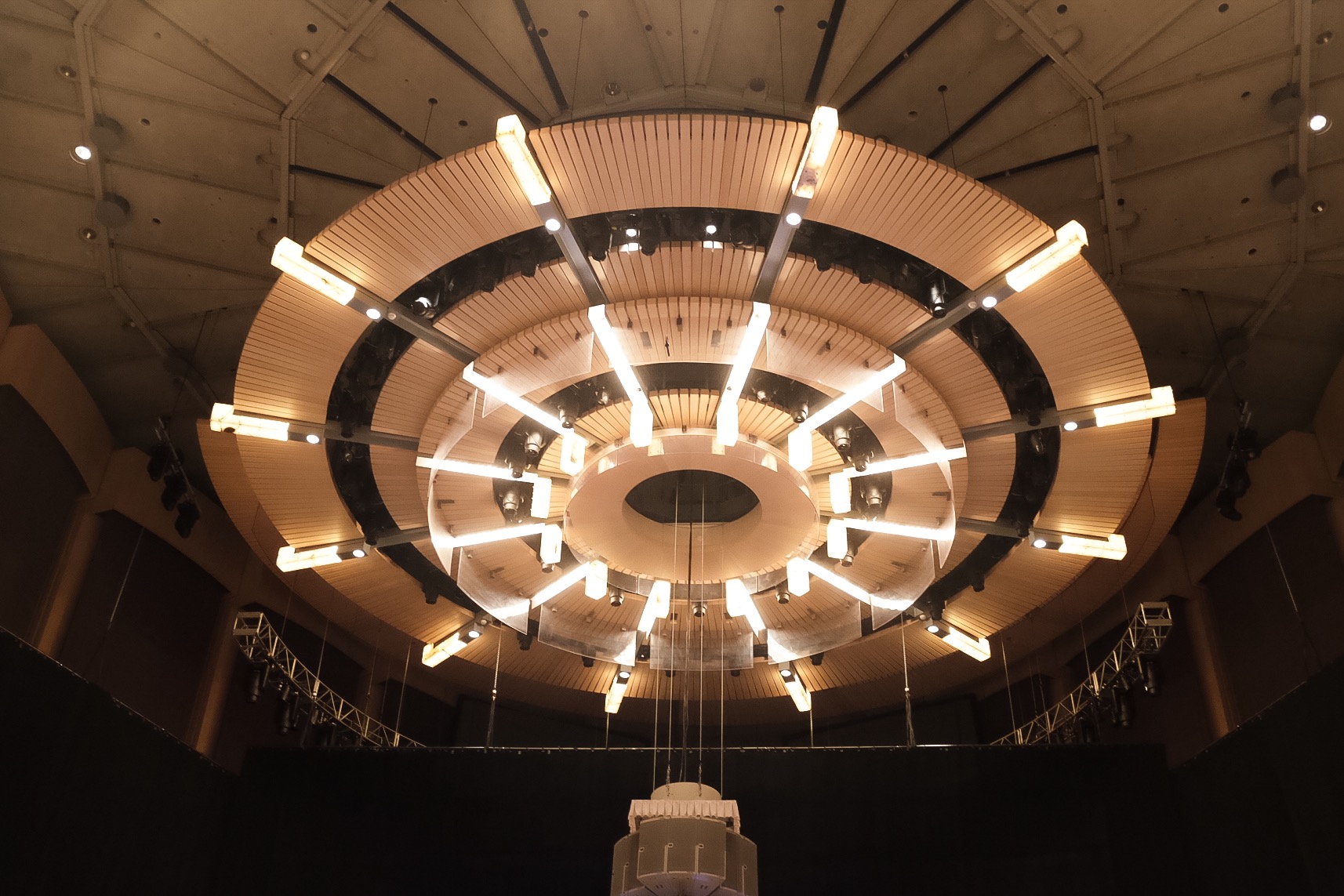 The luminous centre piece at the Roy Thompson Hall.