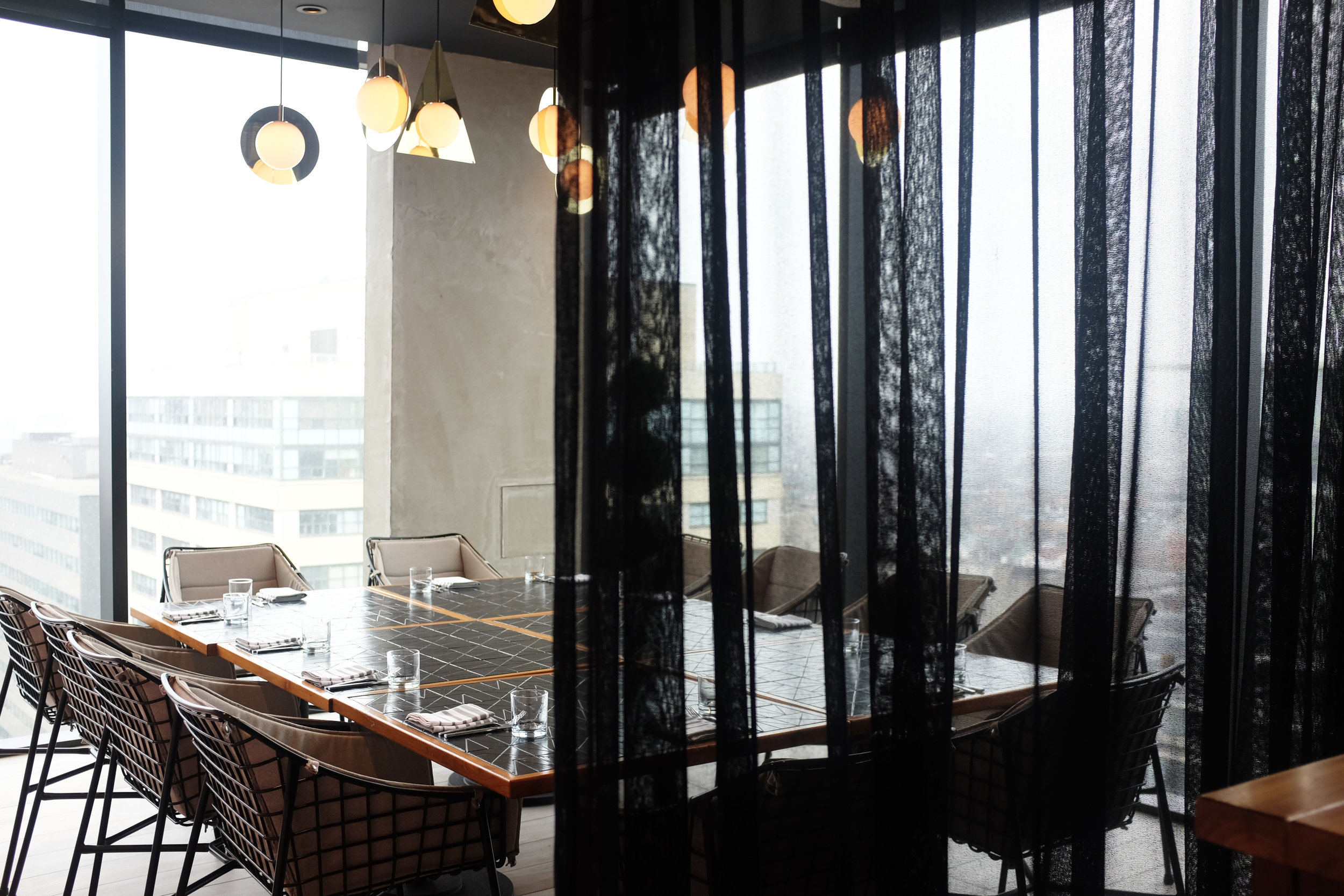 The private area allows for more intimate gatherings.