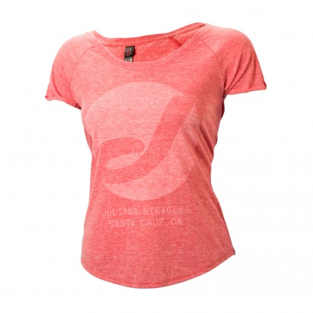 Juliana T-shirt. Red Heather . Sizes S/M $49 + $6 Courier